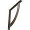 Ekena Millwork Bulwark Steel Bracket, Hammered Brown 2"W x 20"D x 20"H BKTM02X20X20BUHBR - alternate 1